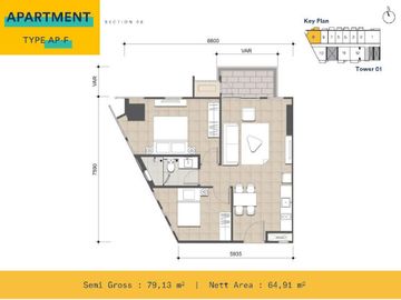 Apartemen Upper West Di CBD 55 BSD City Diskon 5 %