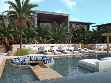 Condominio en residencial de lujo con club de playa, spa, barra de jugos y cafe