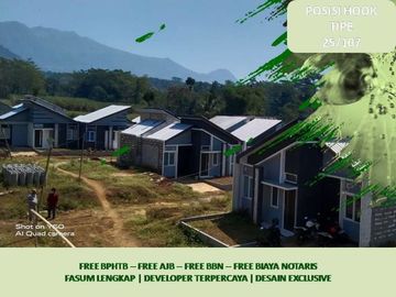 Posisi Hook Rumah Free Biaya Lingkungan Asri 2KT Tipe 25/107
