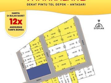 TANAH DEPOK DEKAT JALAN RAYA PARUNG, DIKSON 25%