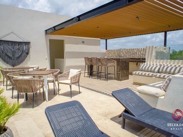 Departamento con diseño lock off, terraza privada con vista verde, 2 albercas, a