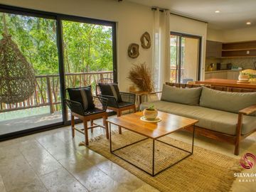 Departamento con diseño lock off, terraza privada con vista verde, 2 albercas, a