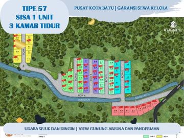 Rumah Villa View Gunung Arjuna 2 Lantai Tipe 57