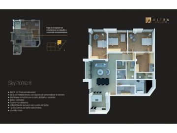 Venta de precioso y amplio departamento de lujo en ALTEA Luxury Living