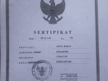 Jual Cepat Tanah Persawahan 20 Ha Di Ciracap Kota Sukabumi