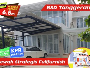 Rumah Mewah Fullfurnish 2 Lt Strategis BSD Serpong Tanggerang