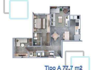 DEPARTAMENTO EN VENTA VALLE PONIENTE ZONA SANTA CATARINA