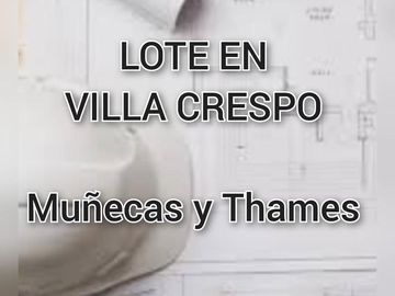 Terreno en Villa Crespo, muñecas al 1000, con 1442 m2 vendibles   5 cocheras