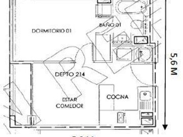 Departamento en Venta en Vendo Departmaento 1 dorm Gamero /Metro Hospitales