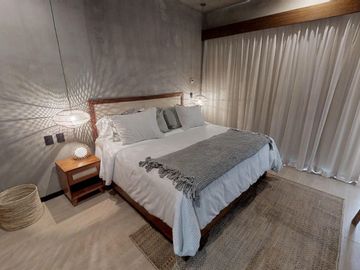 Penthouse 1 recamara con paseo de arte, area comercial estilo Boho, areas verdes