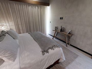 Penthouse 1 recamara con paseo de arte, area comercial estilo Boho, areas verdes