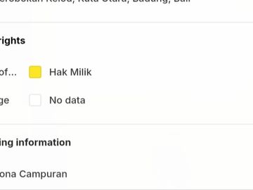 Tanah premium strategis Bidadari kerobokan Bali