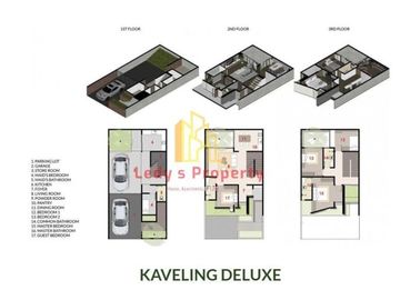 Townhouse mewah desain menarik bebas banjir di pesangrahan