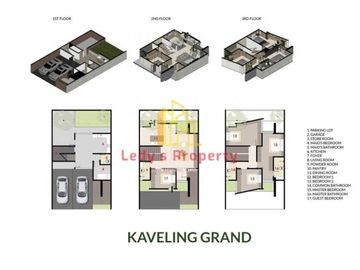 Townhouse mewah desain menarik bebas banjir di pesangrahan