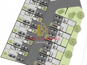 Townhouse mewah desain menarik bebas banjir di pesangrahan