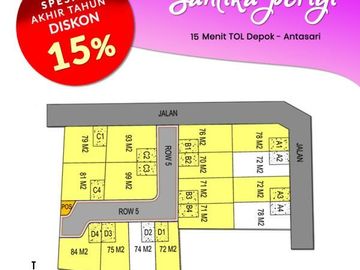Cluster 400 Jt-an DISKON 15% Cash Keras: 15 Menit Tol Desari