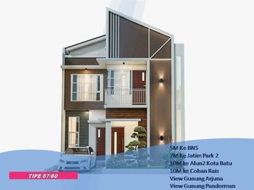3KT Rumah Malang Batu Tipe 57 Free PPN