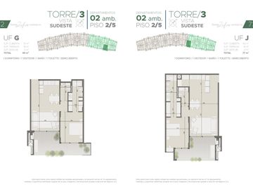 Torres Zafiro Nordelta: Departamento 2 ambientes