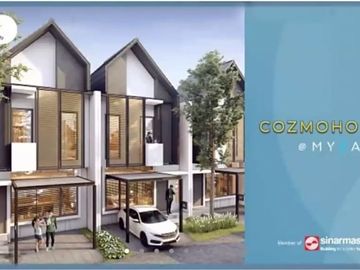 RUMAH MEWAH HARGA MURAH LUAS 2 LANTAI MYZA COZMOHOUSE BSDCITY DISKON