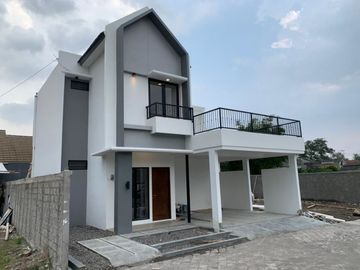 RUMAH ECOHOUSE 2 LANTAI SIAP BANGUN 900 JUTAAN DI NGEMPLAK