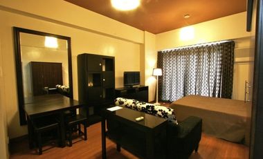 COZY FULLY FURNISHED STUDIO UNIT WITH BALCONY FOR RENT IN THE PASEO PARKVIEW SUITES