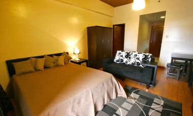 COZY FULLY FURNISHED STUDIO UNIT WITH BALCONY FOR RENT IN THE PASEO PARKVIEW SUITES