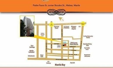 Studio/1BR Unit in Metro Manila near UP, PGH, Robinsons Mall, LRt1,Central bank, Roxas Blvd.Ocean Park, Pedro Gil, U.N