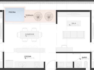 Departamento (Duplex Garden) en Venta en Ninfa en Temozón Norte