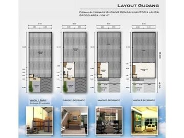 Gudang Modern Lokasi Aman Terbaik Bebas Banjir, Aero Bizhub Pajang