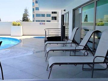 Departamento de venta en Salinas, Vista al mar, en el Malecón.