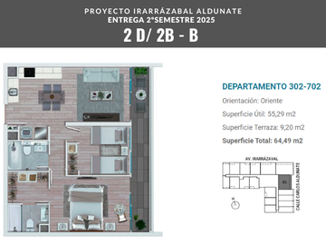Departamento en Venta en Irarrázabal, Aldunate, Pedro de Valdivia