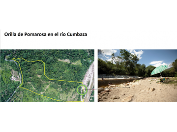TERRENO CON SALIDA AL RIO CUMBAZA Y CARRETERA