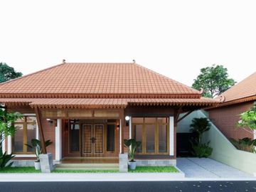 Rumah Matang Konsep Etnik Modern Fasum 24jam, Siap KPR