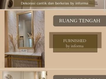 Rumah Bonus Perabotan Lengkap Perumahan Gedangan Indah Asri