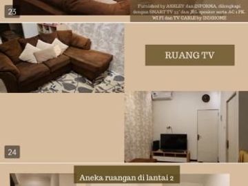 Rumah Bonus Perabotan Lengkap Perumahan Gedangan Indah Asri