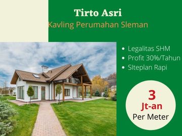 Dekat Lapangan Klidon, Sleman; Kavling View Sawah