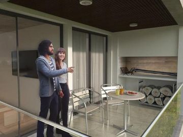 Venta apartamento 1 dormitorio con terraza con parrillero en Centro, Montevideo