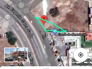 LOTE COMERCIAL AL PTE.EN AV.GARZA SDA 20M DFRENTE!!