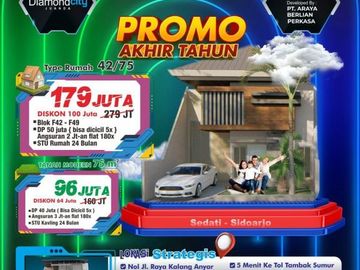 Diamond City Juanda DP Murah 50 Jutaan Lokasi di Sedati SDA