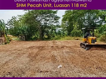 Tanah 60 Jt-an, 5 Menit 407 Tegal, SHM Per-Unit