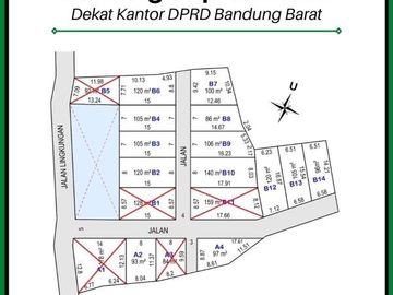 Tanah Bandung Ngamprah; 15 Menit Exit Tol Padalarang, SHM 2 Jutaan