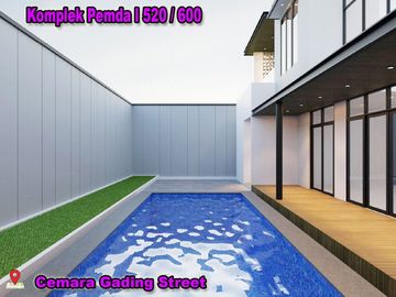 RUMAH DIJUAL DEKAT MALL SKA LOKASI JL CEMARA GADING