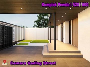 RUMAH DIJUAL DEKAT MALL SKA LOKASI JL CEMARA GADING