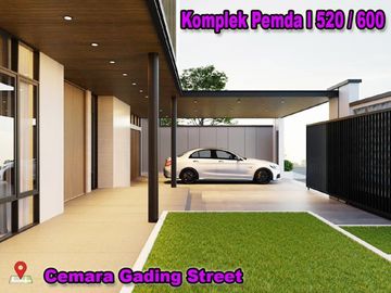 RUMAH DIJUAL DEKAT MALL SKA LOKASI JL CEMARA GADING
