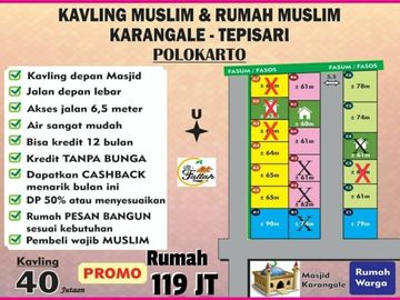 Rumah Muslim Murah Di Polokarto Sukoharjo