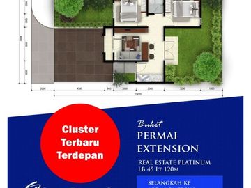 Permai Extension Tipe 45/136 & 45/120 Exlusive Cluster