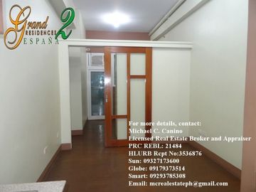 33 sqm Condominium For Sale near UST FEU University Belt