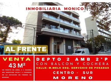 Venta depto 2 AMB centro de Moreno
