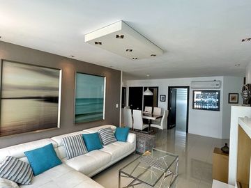 Punta Centinela, departamento vista al mar con 3 dormitorios (condominio Torre 2000), en venta, inversión de alta rentabilidad.