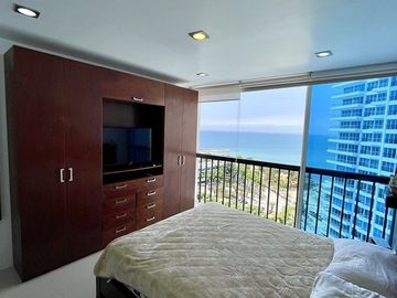 Punta Centinela, departamento vista al mar con 3 dormitorios (condominio Torre 2000), en venta, inversión de alta rentabilidad.